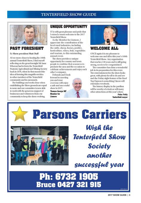 140th Tenterfield Show Guide 2017 | Advertising Feature