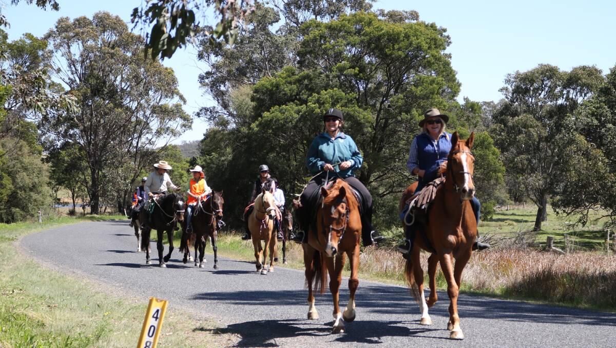 Riders enjoy the trail during last year's Tenterfield Show Society event.