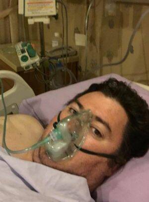 An image shared by Christensen following his surgery. Photo: George Christensen
