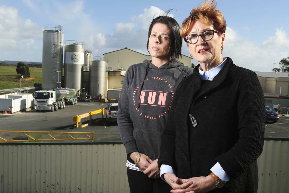 Local business owner Marcelle Brooks and acting mayor Jan Bishop outside the soon-to-be-closed facility. Picture: Cordell Richardson