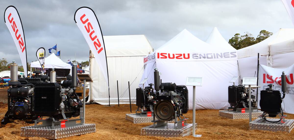 Isuzu Engines will be on display at AgQuip site G/03 will be a range of products with radiator and heat exchange options. Pictured above is the display from AgFest 2017, held earlier this year in Tasmania.
