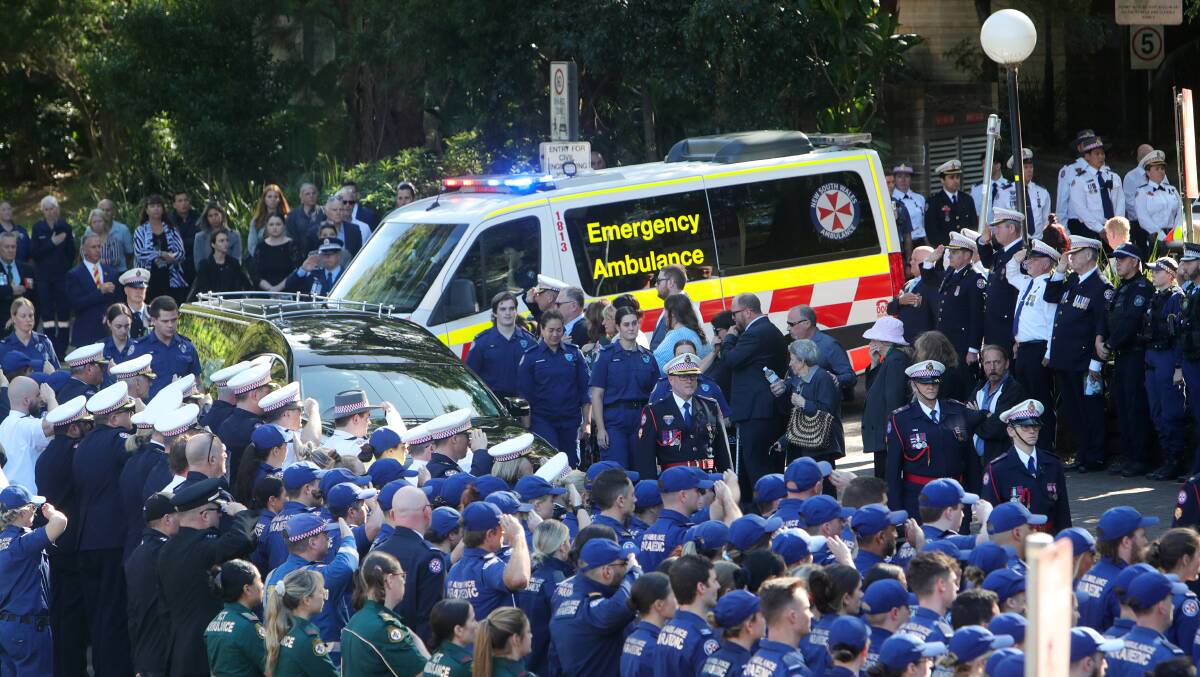 The state funeral was held at the University of Wollongong. Picture by Sylvia Liber