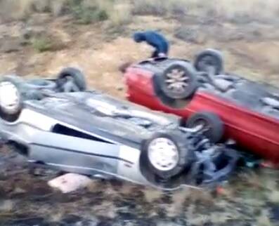 Screen shot of the cars from supplied video.