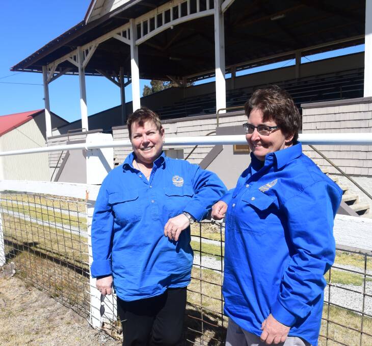 Former Tenterfield Show Society secretary Kim Rhodes with her replacement Robyn Murray.