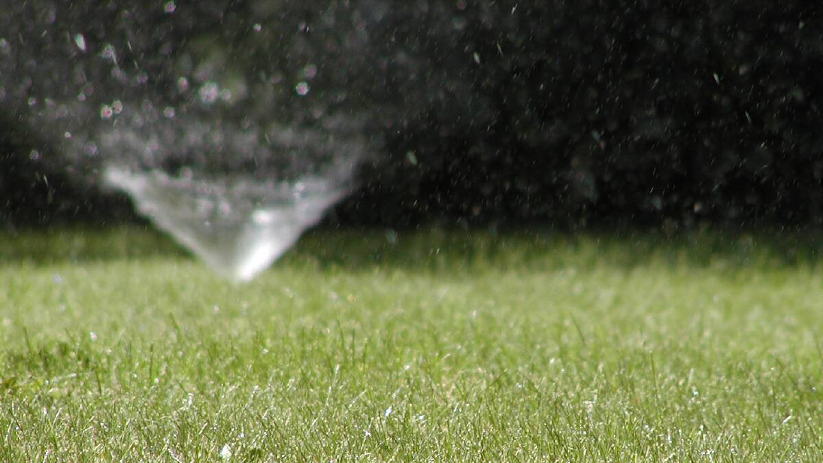 The use of sprinklers is banned for town water users as Level 2 water restrictions take effect.