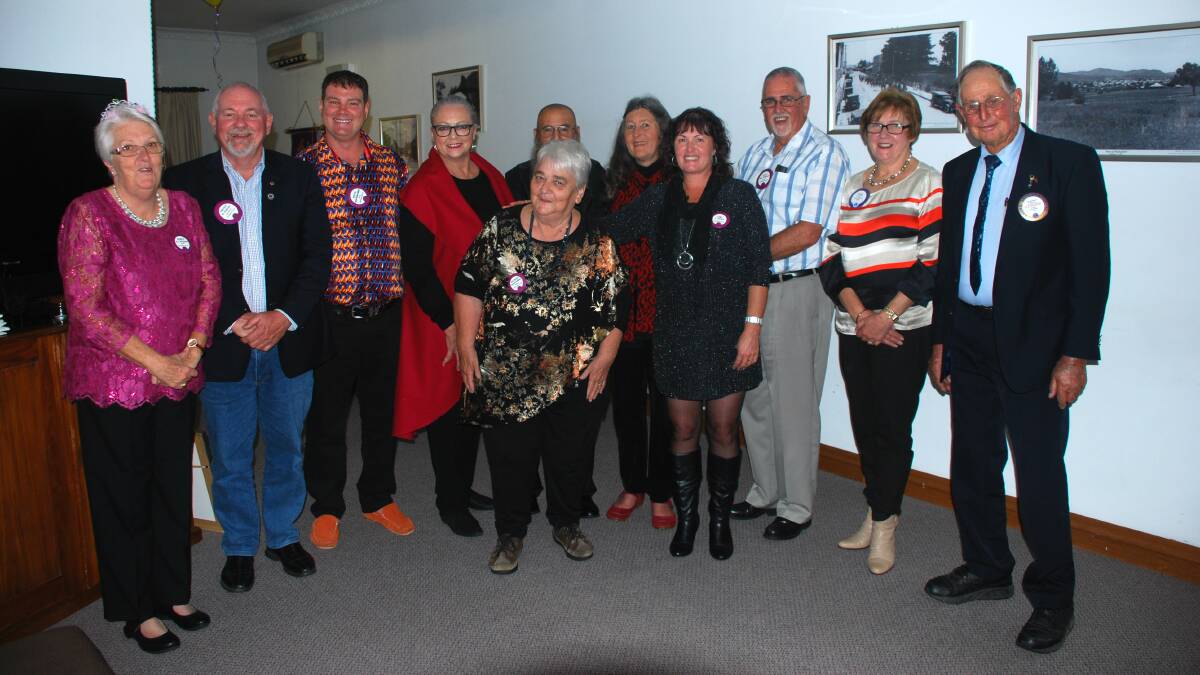 Tenterfield Lions Club board of directors: Robyn Whitford, Bruce Jackson (incoming Zone 13 chairman), Stephen Whitacker, Susan Sauer, Wayne Lusty (at back), Rose Lusty, Max Whitford, Pam Hartfield and Keith Willcocks; and (in front) Frances Williams and Lisa Dalton.