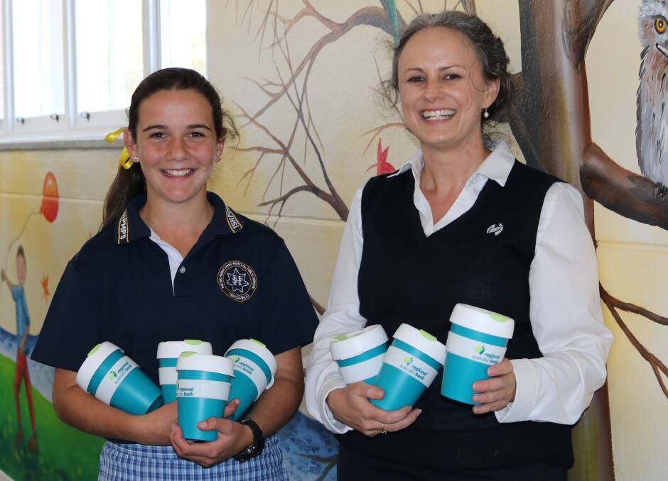 The Sir Henry Parkes Memorial Public School leader Bonnie Zappa and Danielle Kelly of the Regional Australia Bank are making sure all teachers are included in the show of appreciation.