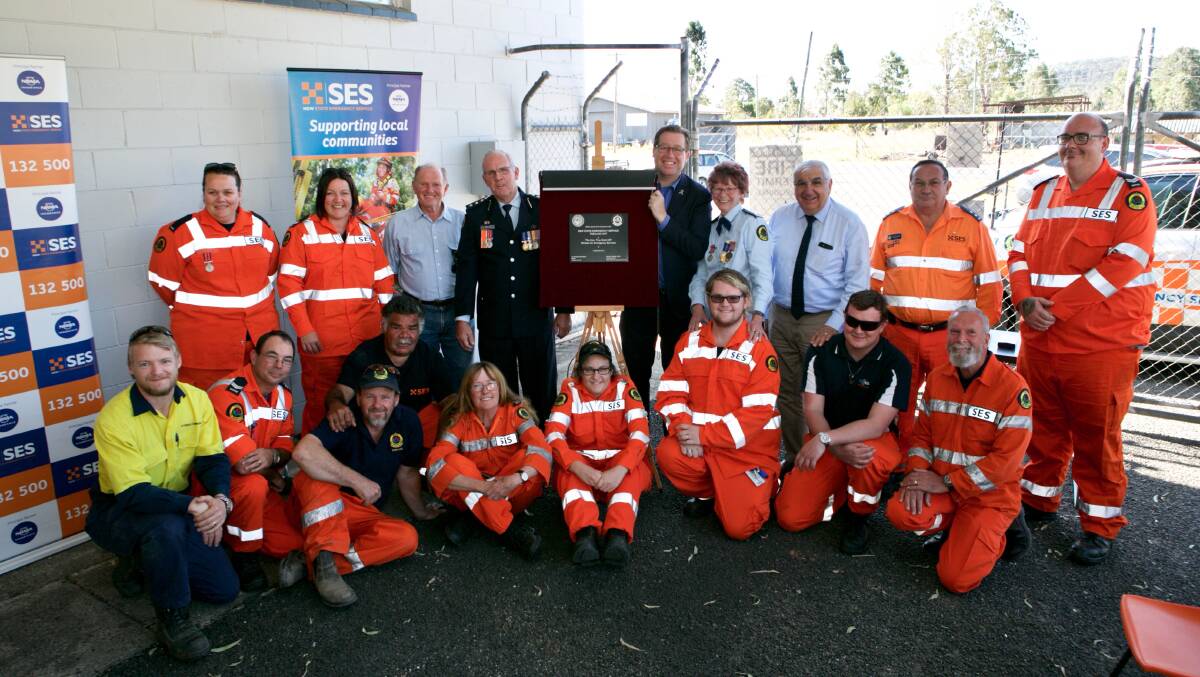 Emergency Services minister Troy Grant and MP Thomas George joined with Tabulam SES volunteers on Friday to celebrated upgrades to the unit's headquarters.