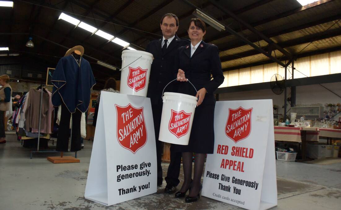 Salvos Joel and Yolande Soper are gearing up for a big Red Shield Appeal weekend.