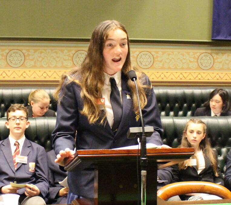 MAKING A DIFFERENCE: Ella Wishart's experience impressed on her that youth can have a voice, and make a difference.