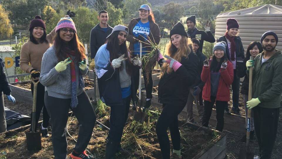 One of the teams was up and early to tackle a major gardening service project in Wyangala during last year's The Big Lift.