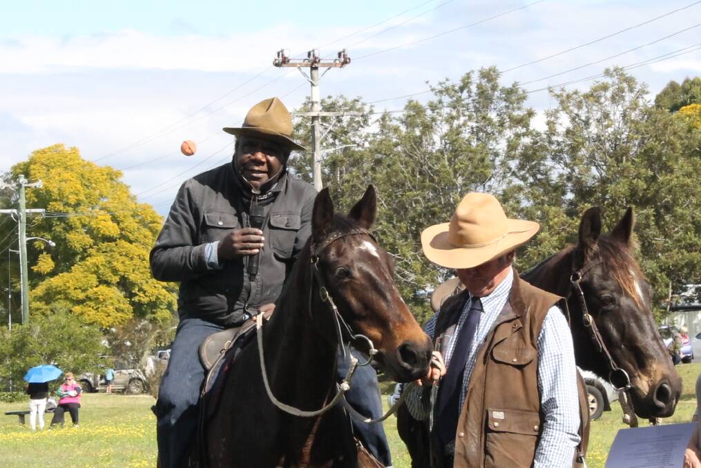 Horseman Ray Finn is keen to educate people on the role of Aboriginal soldiers in the Light Horse.