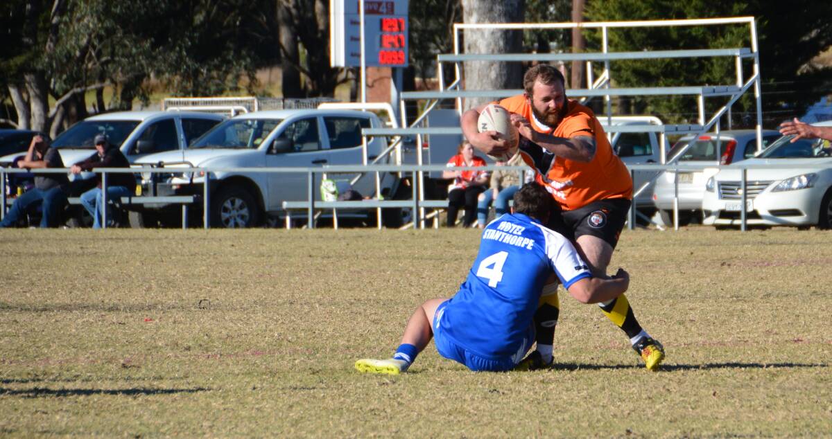 James Springborg (pictured playing the Stanthorpe Gremlins at the Tigers' last home game) was named players' player on Saturday against Killarney.