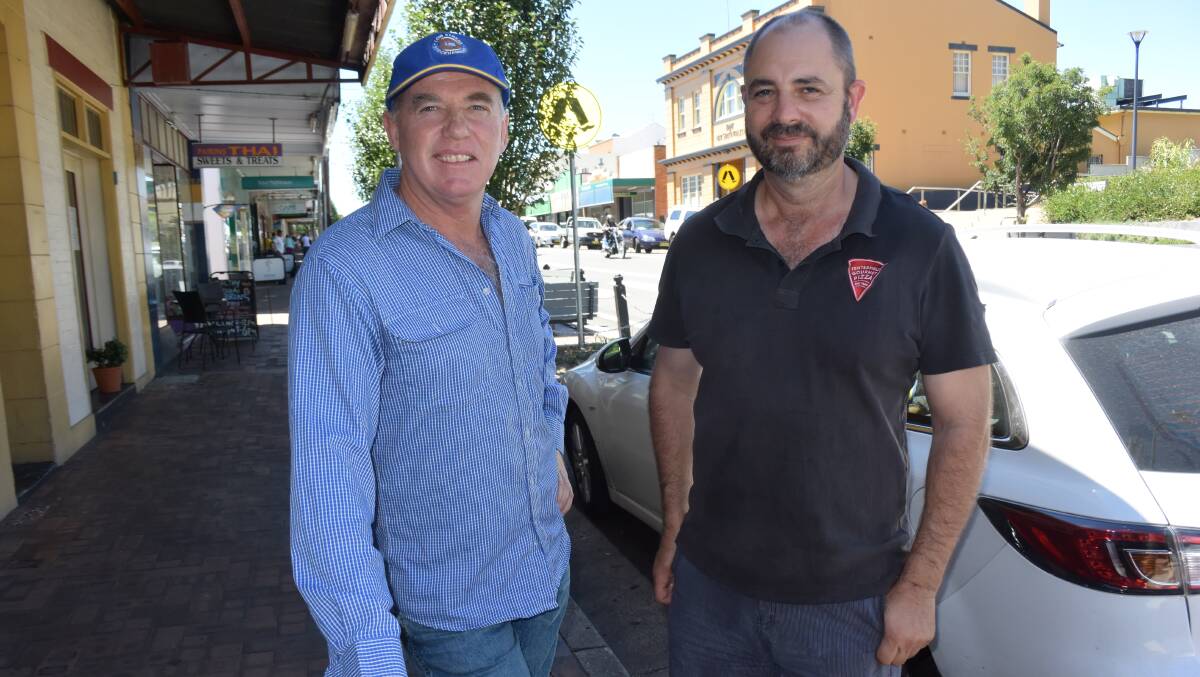 Greg May and Simon Hicks (with Barnaby Joyce's Tenterfield office between them) say they don't want to take anything away from others, they just want the same right to marry.