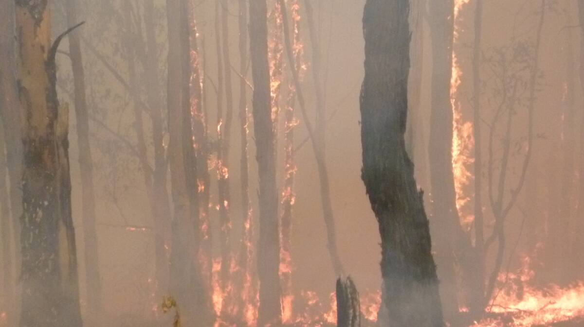 Feeling the heat the past few days? Spare a thought for Rural Fire Service volunteers fighting fires, including this one still burning at Liston.