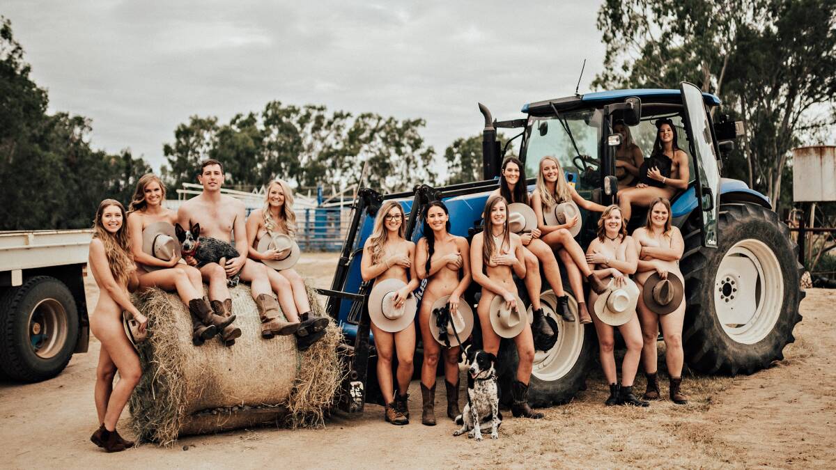 CAPTURE: James Cook University vet students support the Burrumbuttock Hay Runners this year with their annual Vets Uncovered Calendar. Photo: Vicki (Miller) Pugh.