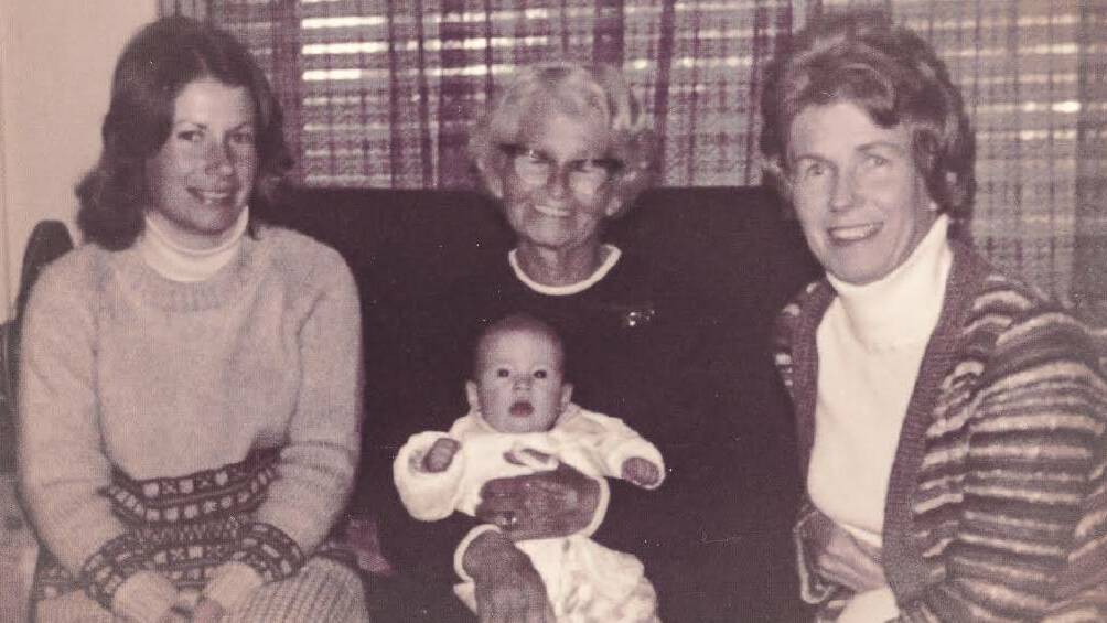 Four generations: Judith Conning with her grandmother, daughter Lyndell and mum Elvie Radford, who was killed in the Granville train disaster. “I look very much like her," Judith said.