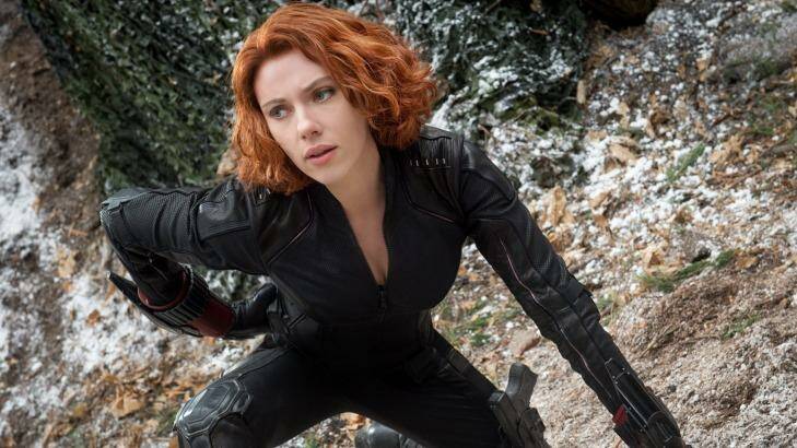 Scarlett Johansson as the Black Widow in Marvel's Avengers: Age Of Ultron.
 Photo: Jay Maidment