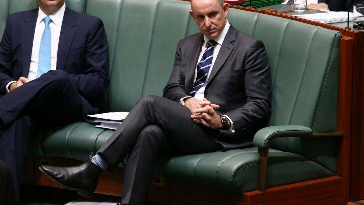 Mr Robert during question time on Monday. Photo: Andrew Meares
