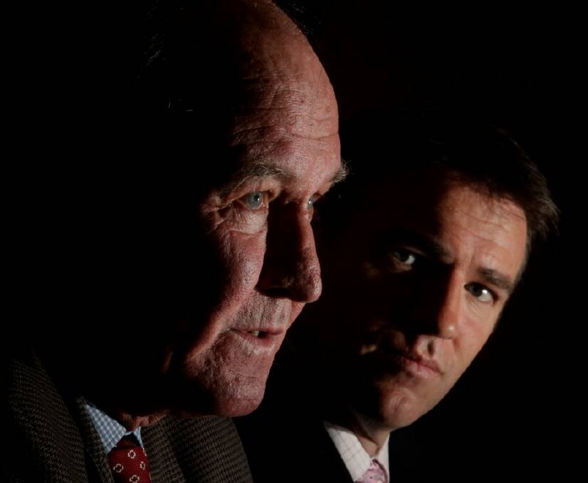 IT EXPLAINS THE PROCESS WE WENT THROUGH: Tony Windsor with fellow independent MP Ron Oakeshott during the hung parliament.