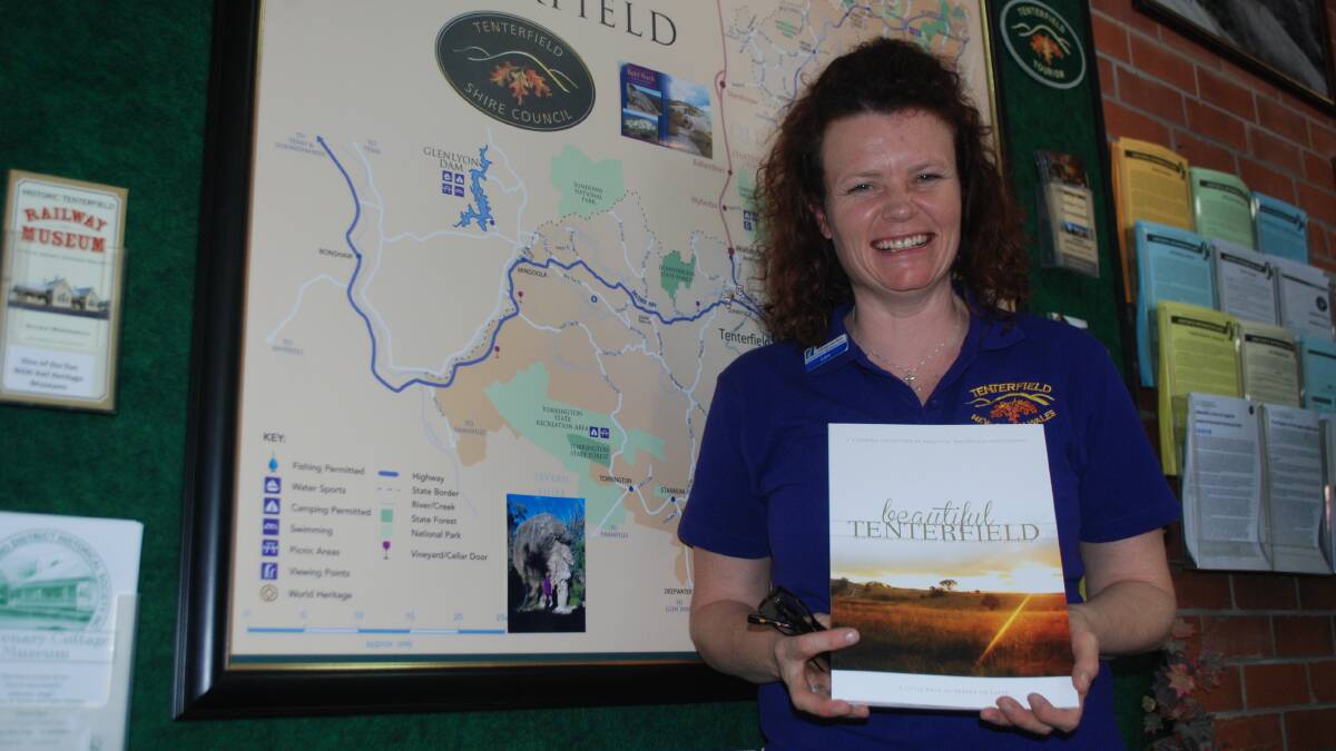 LOCAL IMAGES IN PRINT: Visitors Centre Co-ordinator Lara Flanagan was the project manager for the book, which was put together by the visitor’s association.
