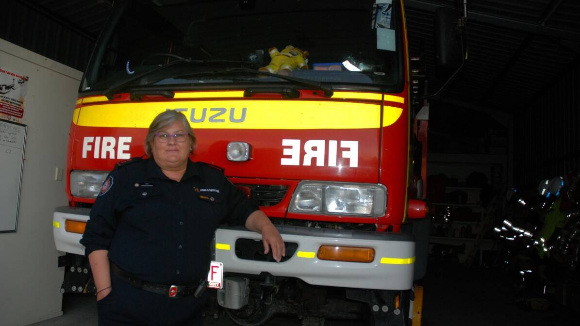 WOMEN ON FIRE: Jenni Holstrom took on the role of captain at the Wallangarra fire station, two years after joining the brigade.