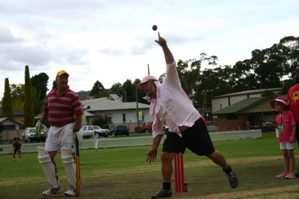 Local cricketers support the McGrath Foundation.