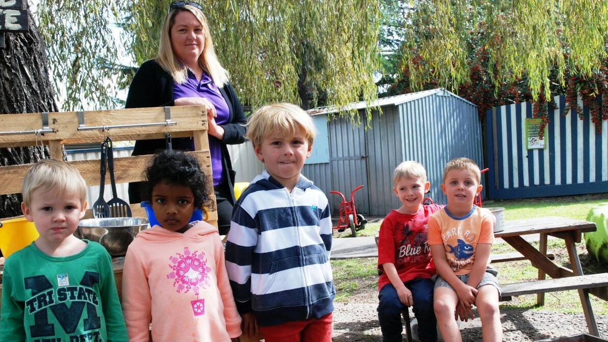 FUNDING: Reid Lockwood, Nuwindi Dayarathna, Theo Newton, Nicole Foster, Nate Lockwood and Flynn Kelly are looking forward to seeing their run-down shed replaced.