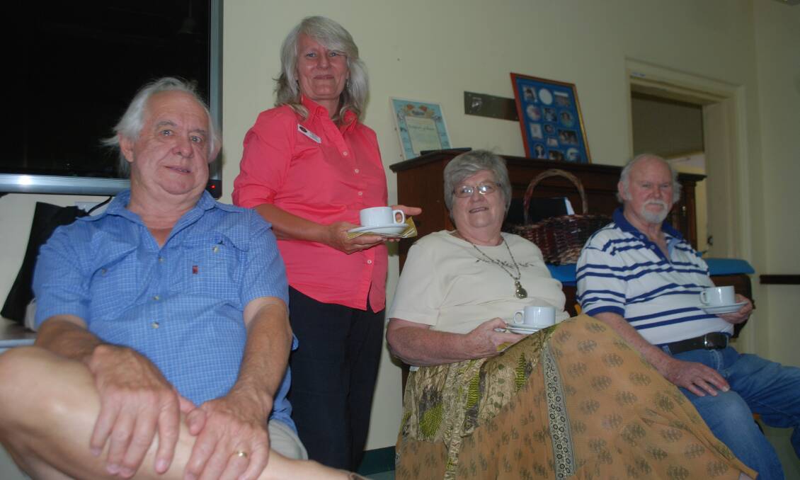 VOLUNTEERS: Keith Silvers, Dianne Clayton and Rosemary and Allan Boyle at the end of year function.