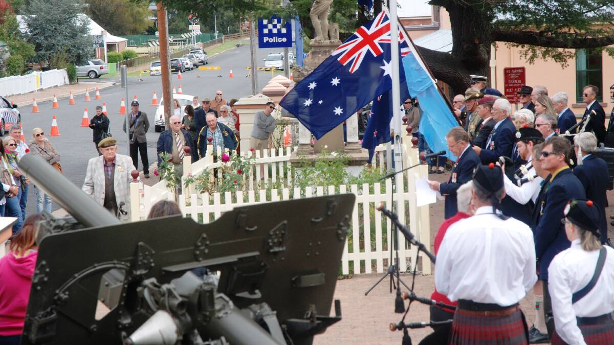 THERE was a quiet sombre on Molesworth St this morning as hundreds turned out to mark Anzac Day at the Tenterfield dawn service. At 10.30am the main street procession marched to the Memorial Hall where locals joined the Commemoration of Anzac service.