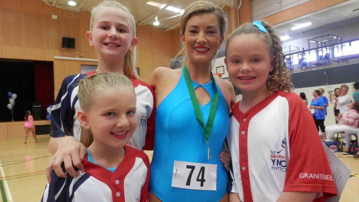Jade Sargeant, Indi Brown, Sarah Minns and Milly Sheppard at the Burleigh Waters Interclub competition.