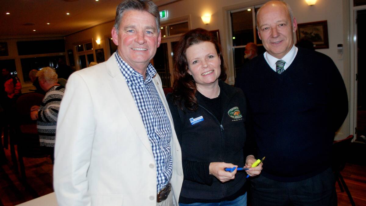 Tenterfield and District Visitors Association president Peter Brier-Mills, Visitors Centre co-ordinator Lara Flanagan and association treasurer Alan Donges at the Thursday night meeting. 