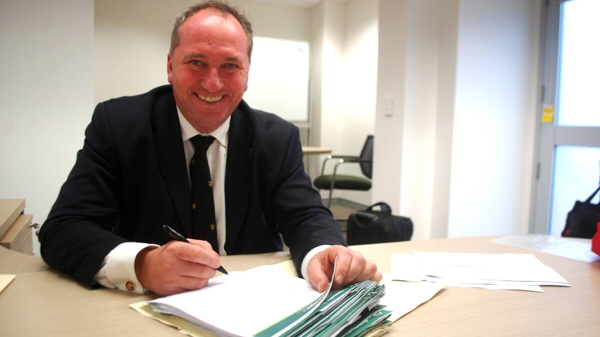 Member for New England Barnaby Joyce welcomed the budget announced by his government last week. 