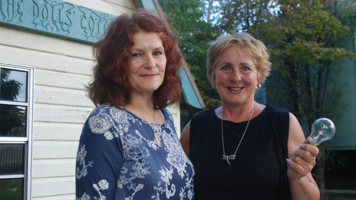 ENLIGHTENING: Jenny McLaren and Sue Eaton are encouraging locals to switch off for Earth Hour this Saturday night. 