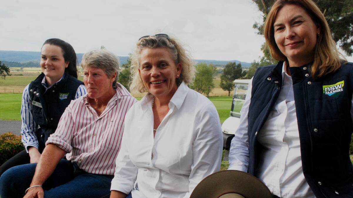 NSW Farmers environment policy adviser Adair Moar, Tenterfield representative Sandra Smith, president Fiona Simson and livestock policy director Jaimie Lovell at the Tenterfield meeting. 