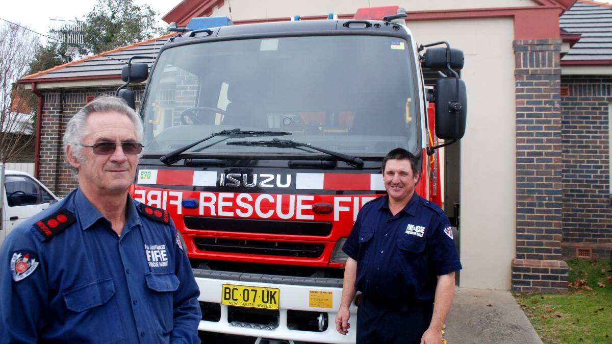 Station Commander John Gray and crew member Michael Aquilini are encouraging locals to head along to their Open Day on Saturday. 