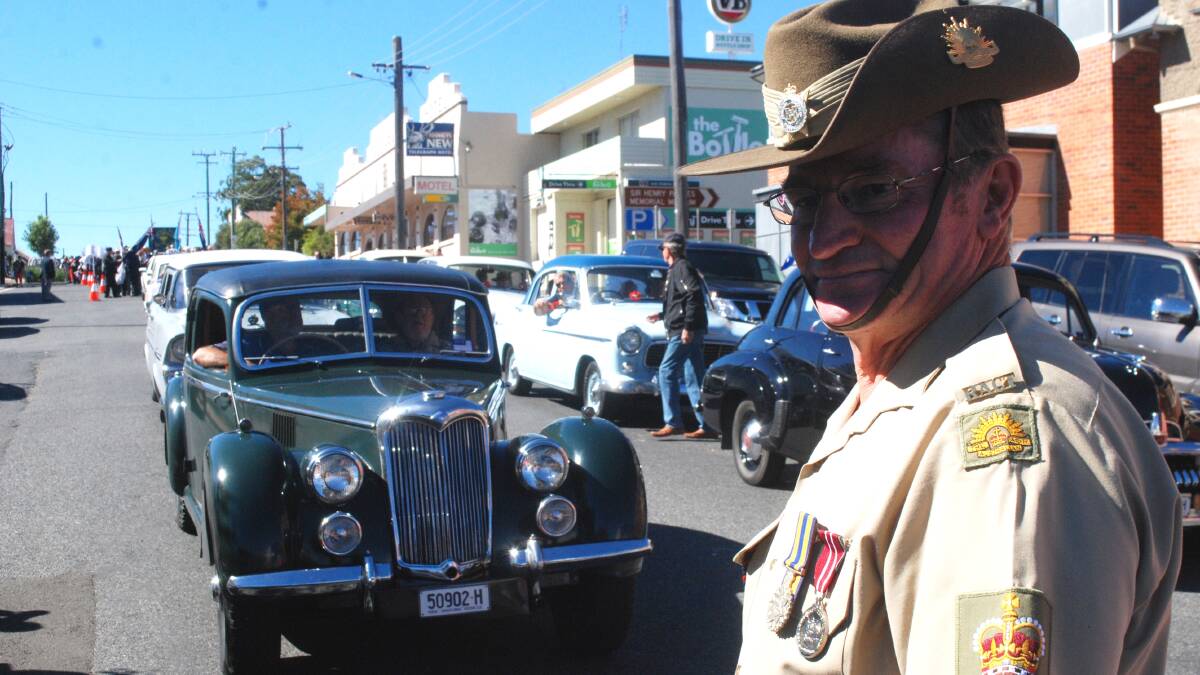 Record numbers woke for the dawn service while hundreds lined the streets for the Anzac Day march in Tenterfield today.