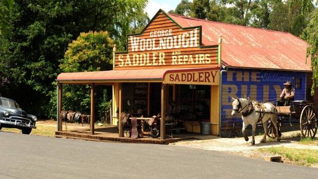 LOCAL TALE: Channel 7 has teased audiences ahead of their Peter Allen miniseries which is to air on September 13 and 20. This Tenterfield Saddler recreation will feature in the show.