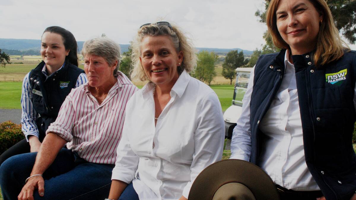 NSW Farmers environment policy adviser Adair Moar, Tenterfield representative Sandra Smith, president Fiona Simson and livestock policy director Jaimie Lovell at the Tenterfield meeting yesterday.  