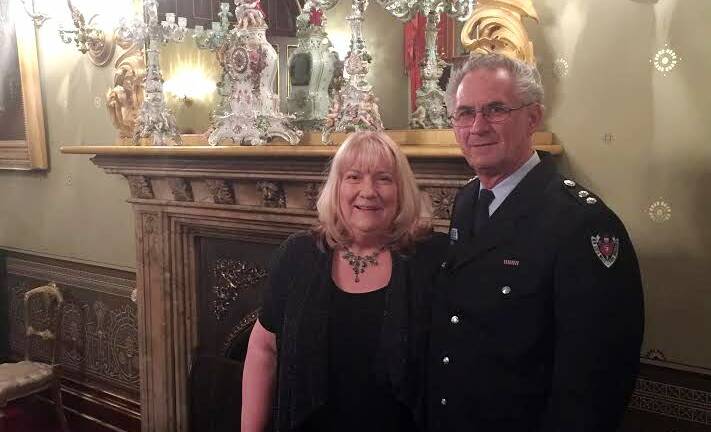 THANK YOU SOIREE: Tenterfield's Fire and Rescue captain John Gray, and his wife Gail, attended Government House for a thank you dinner for emergency services personnel. 