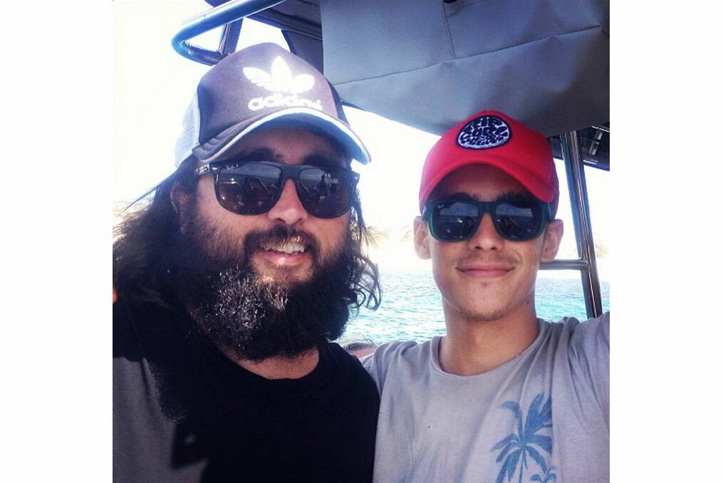 "Julius Avery + Brenton Thwaites #sonofagun shooting on boats for a few days." <i>Instagram</i>