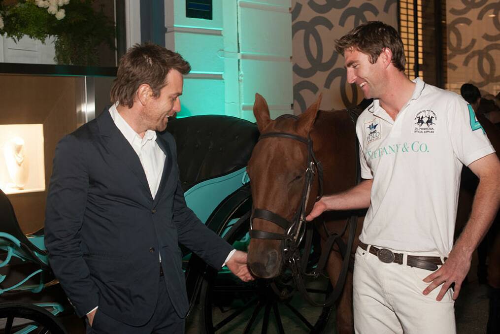 Ewan McGregor stepped our publicly for the first time at the Polo in the Valley launch at Tiffany & Co's King Street Store. <i>Photo: Matthew Tompsett</i>