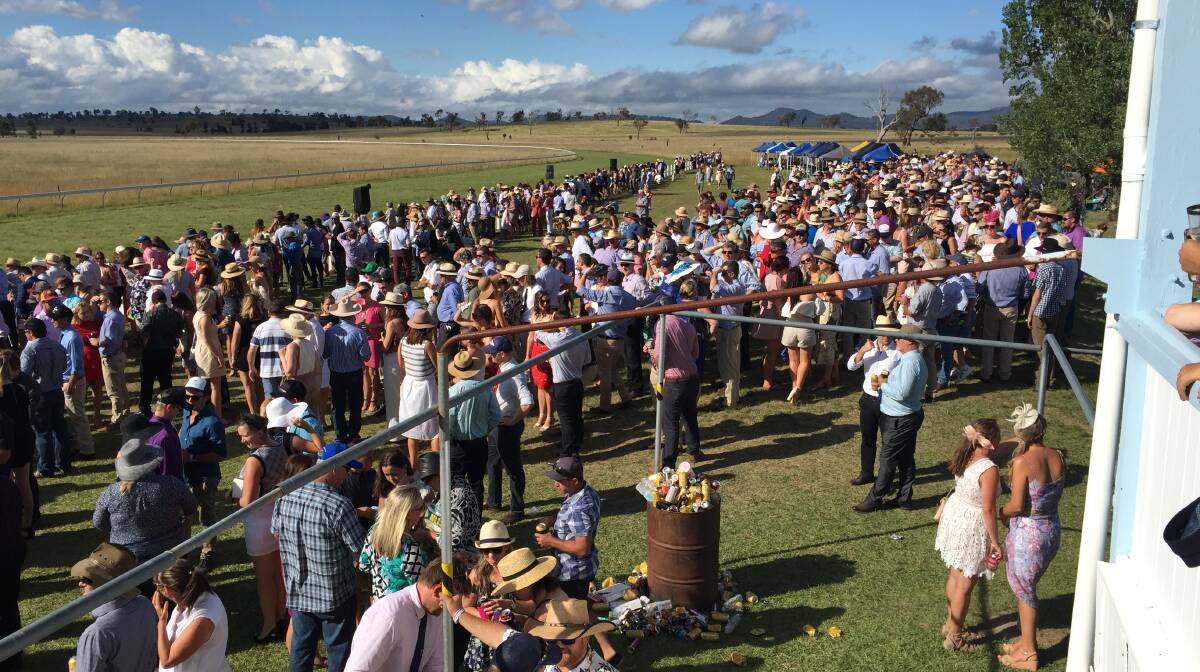 BIG CROWDS: Around 4000 keen race-goers converged on the Deepwater Races in 2017 to help celebrate the club's 150th year of racing. Around 3000 visitors are expected in 2018.