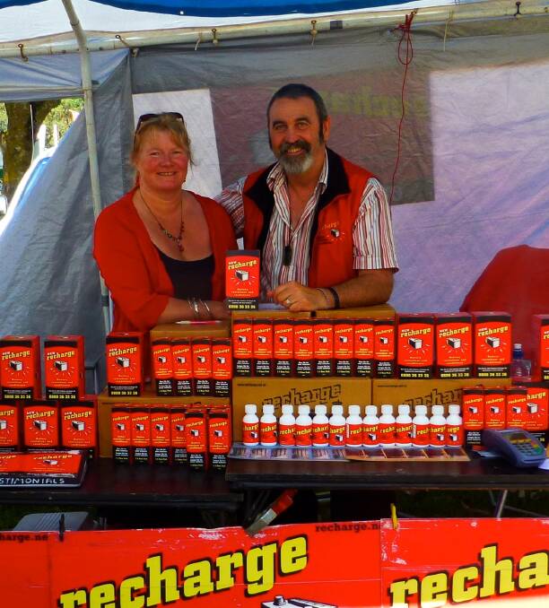 Gerard and Debbie Anselmi will be at the AgQuip again this year on site C-2b. He said the 500ml farmer pack works out at $4.50 per car battery. 