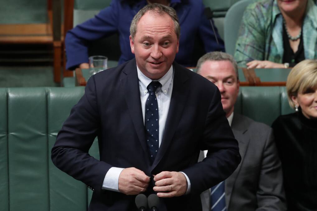 KIWI NO MORE: Barnaby Joyce announced the news to parliament during question time. Photo: Andrew Meares