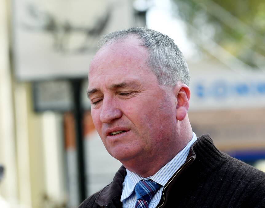 WATERED DOWN: Barnaby Joyce first suggestion didn't go down well. Photo: Gareth Gardner
