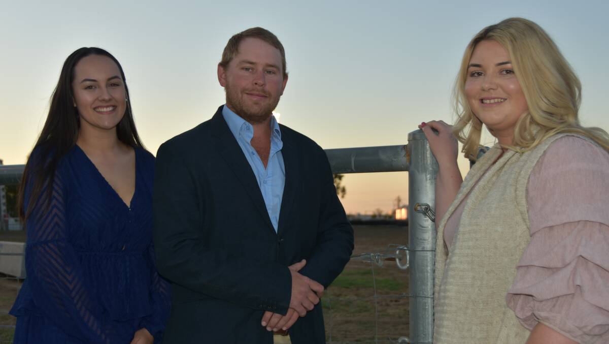 BEEF'S FUTURE: Young Lot Feeder of the Year Ben Emery with finalists Molly Sage, from JBS Beef City near Toowoomba and Lucy Morris, TW Pearson and Son in WA.