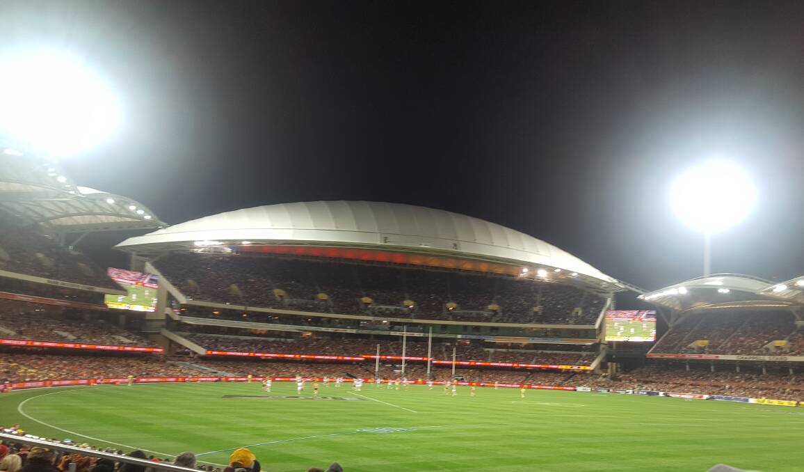 Adelaide Oval was able to host 2000 spectators last weekend, however this was a one-off and it could still be months before full crowds are allowed. Picture: Adam Holmes