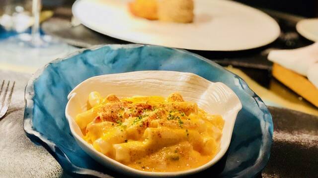 Lobster mac 'n' cheese was a delicious spin on the classic dish