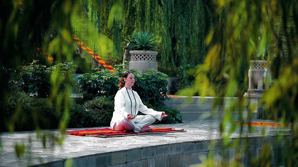 Be immersed in the India’s ancient principles … taking time out at Ananda. 